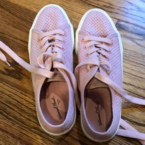 Pale Pink perforated sneakers